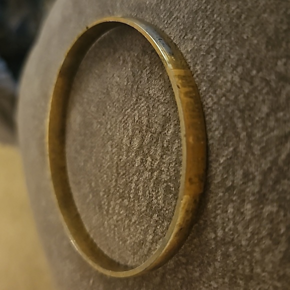 3/$30 Brass Om Sai Ram Thin Bangle Bracelet - Picture 4 of 4